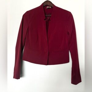 Burgundy Blazer Jacket